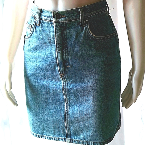 French Rica Lewis Denim Skirt Size 5 - Picture 2 of 11